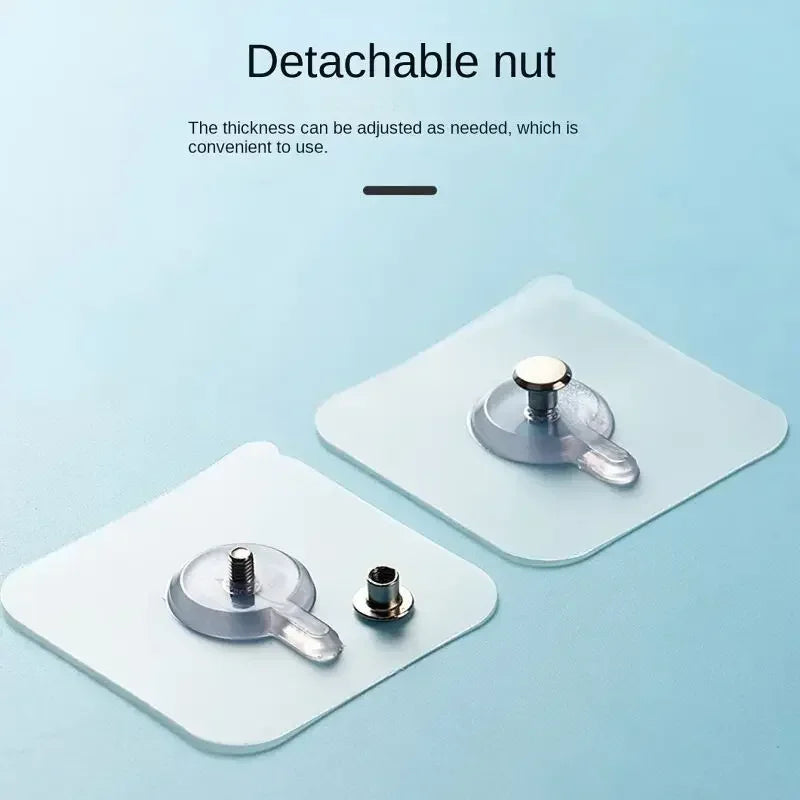 Crochets Muraux Auto-adhésifs Forts et Transparents.