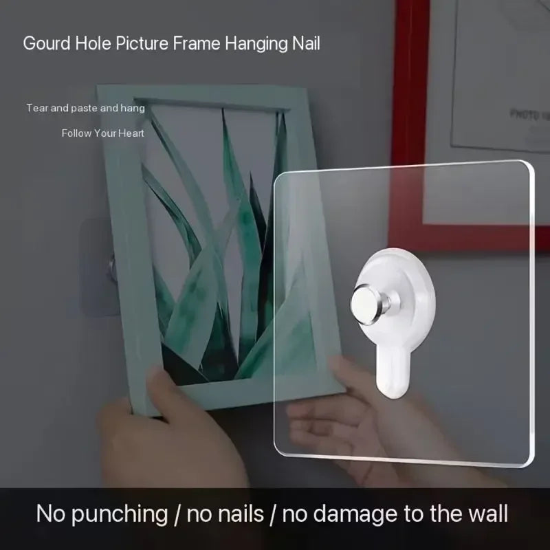 Crochets Muraux Auto-adhésifs Forts et Transparents.