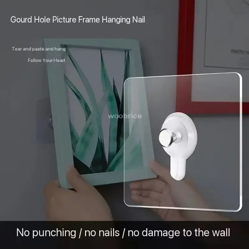 Crochets Muraux Auto-adhésifs Forts et Transparents.