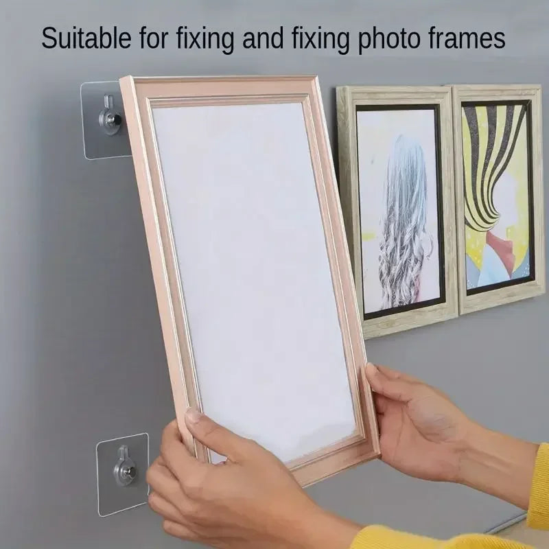 Crochets Muraux Auto-adhésifs Forts et Transparents.